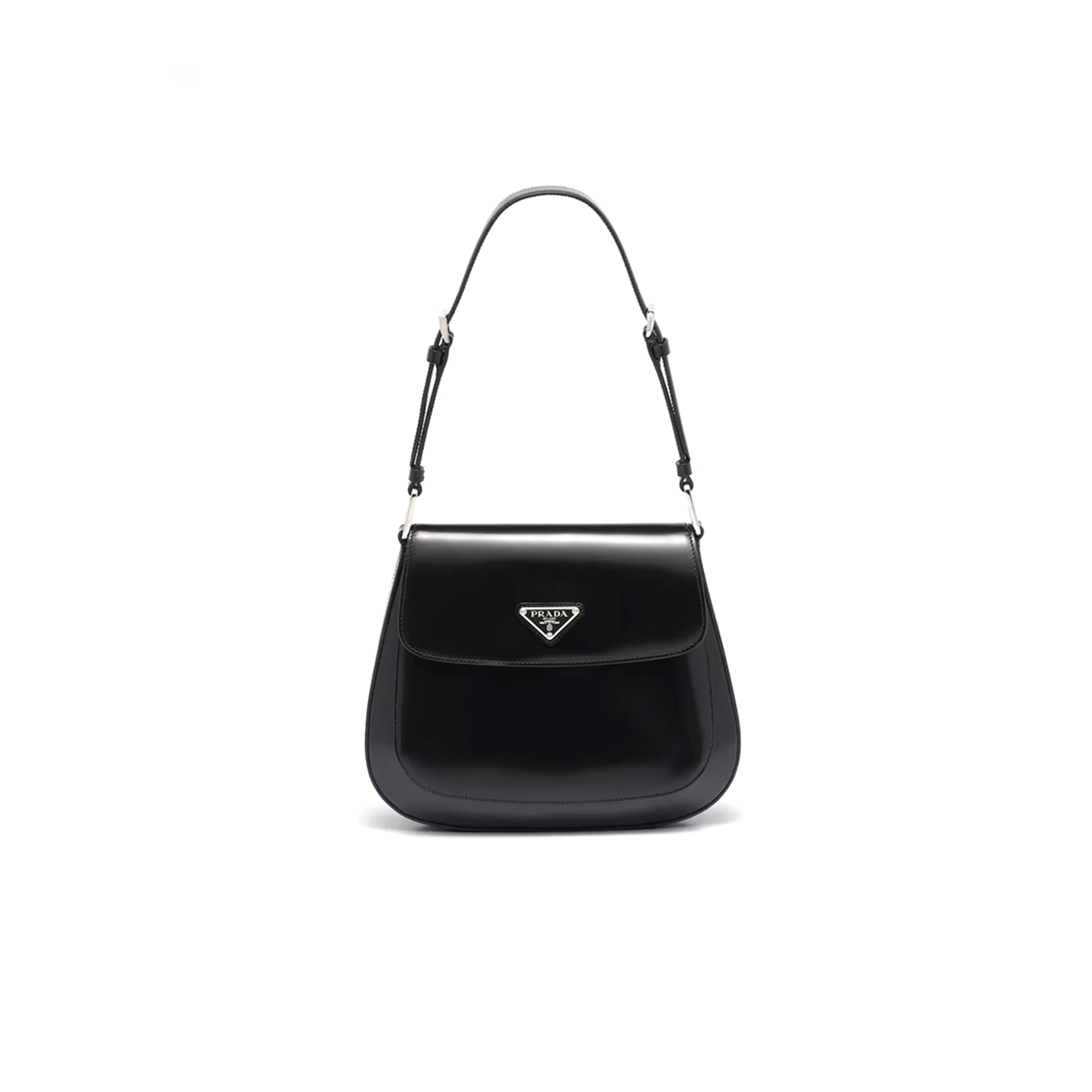 Pra*a medium cleo brushed leather shoulder bag 1bd303 (24*19*6cm)